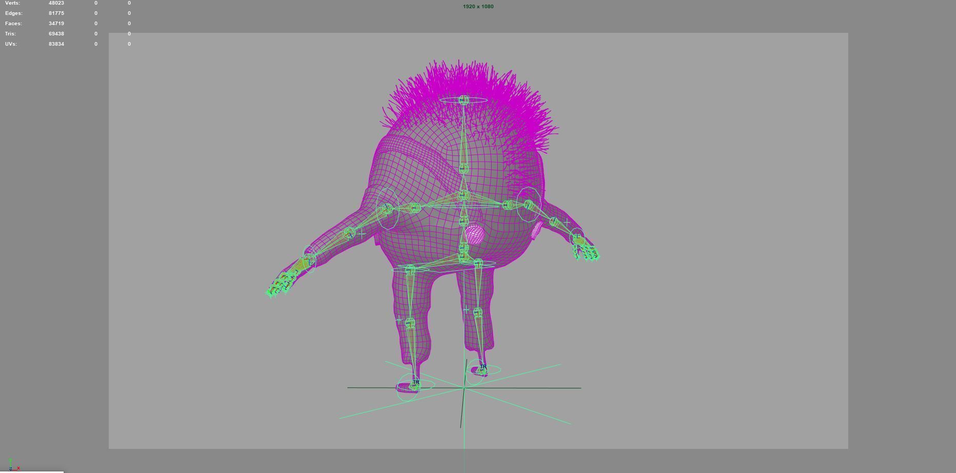 cartoon character humpty dumpty dirty 3D model_6