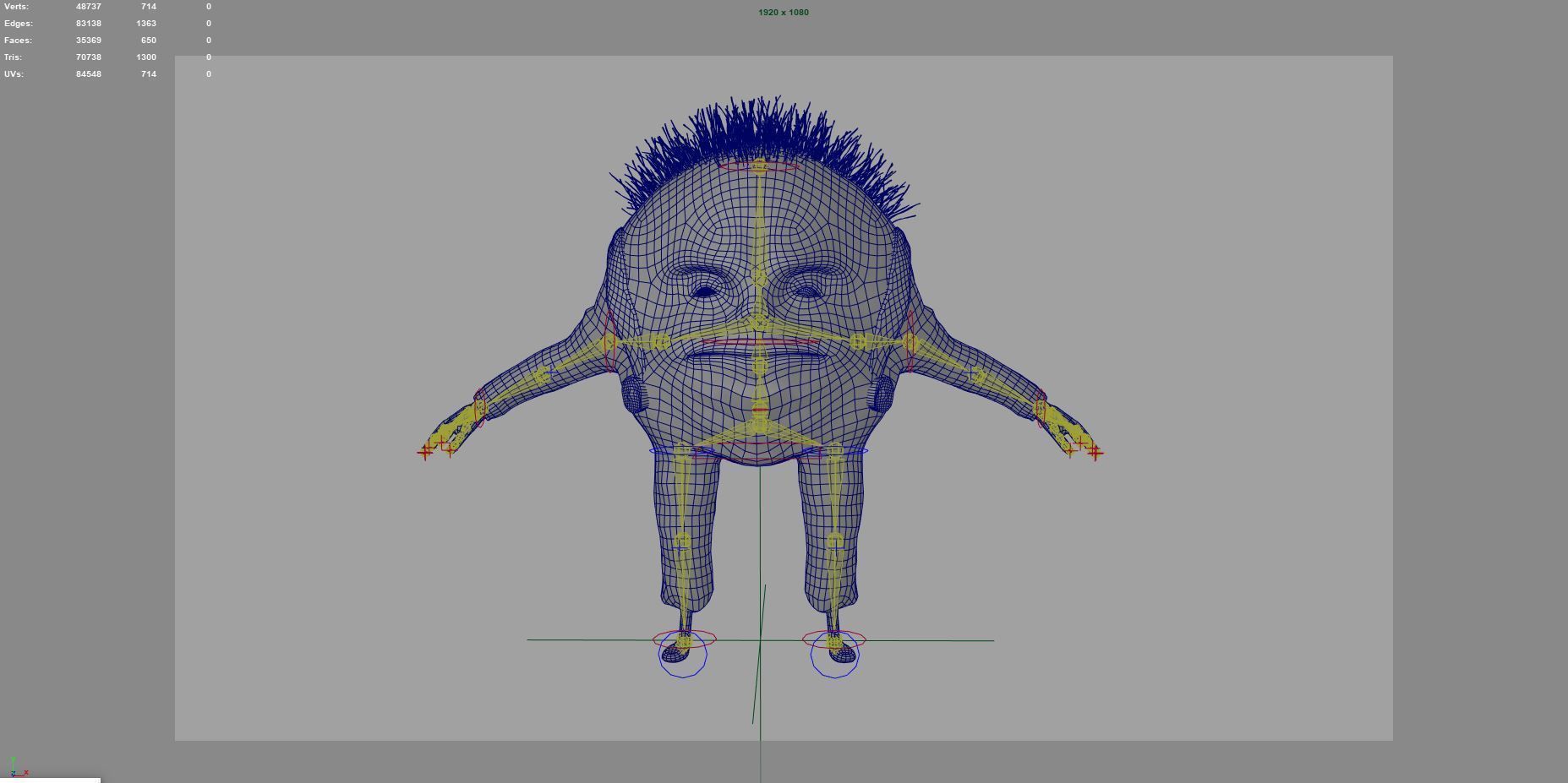 cartoon character humpty dumpty dirty 3D model_5