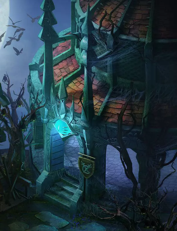 Dark forest - house 02 3D model