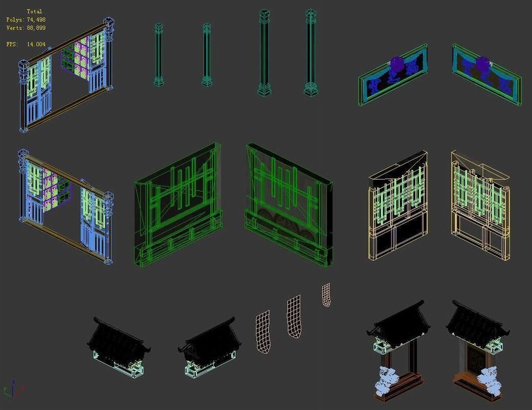 Imperial building - pharmacy accessories 3D model_4