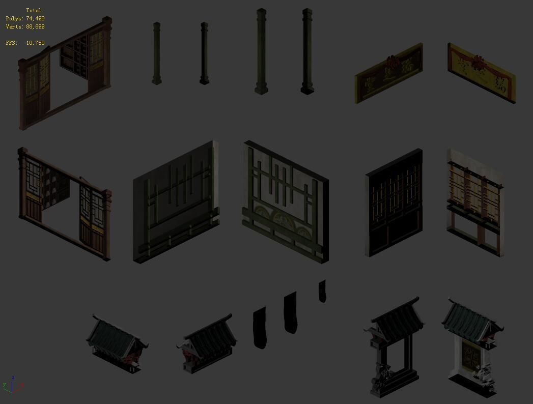 Imperial building - pharmacy accessories 3D model_3