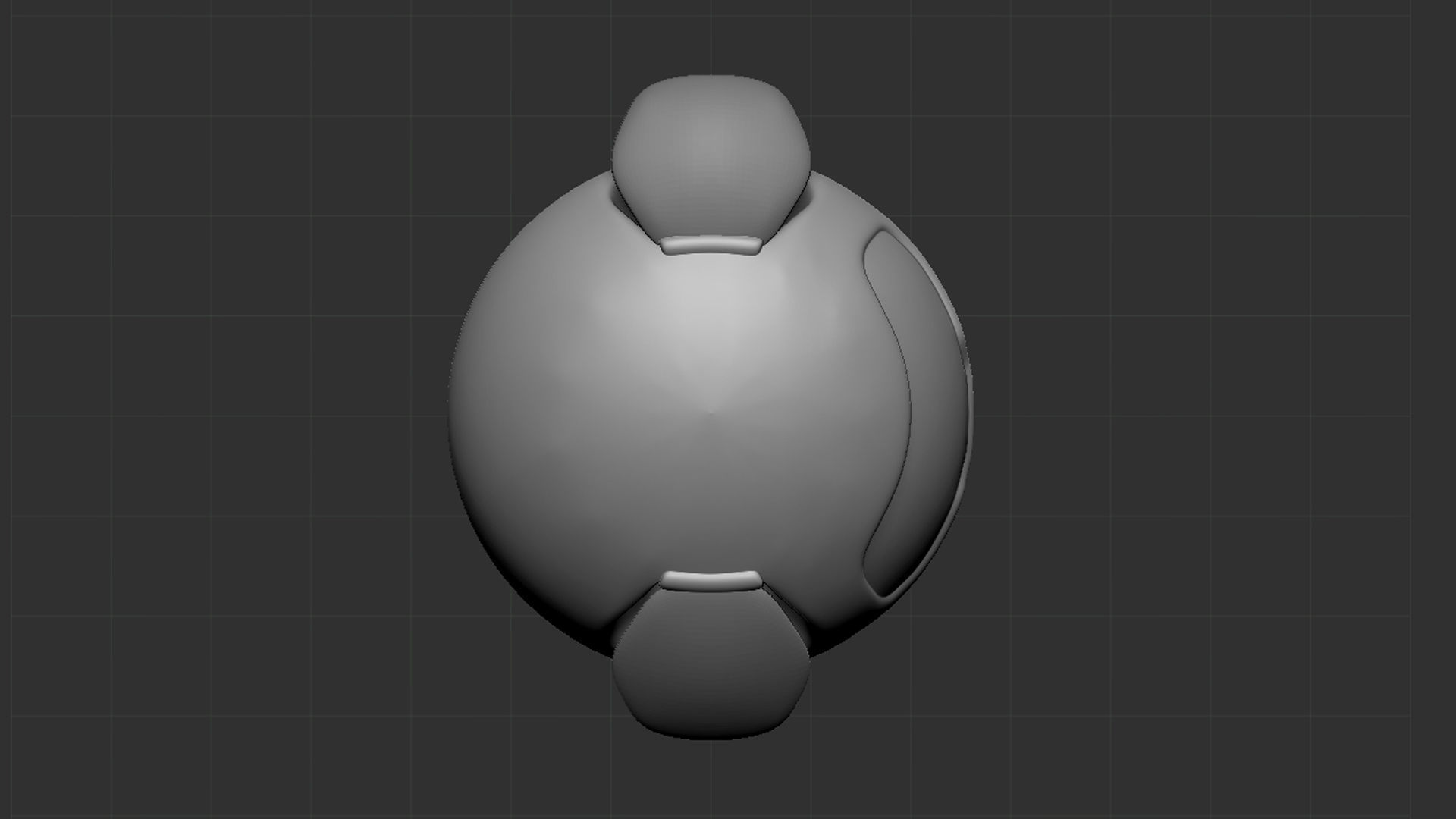 Snowball Bot 3D Print  3D print model_3