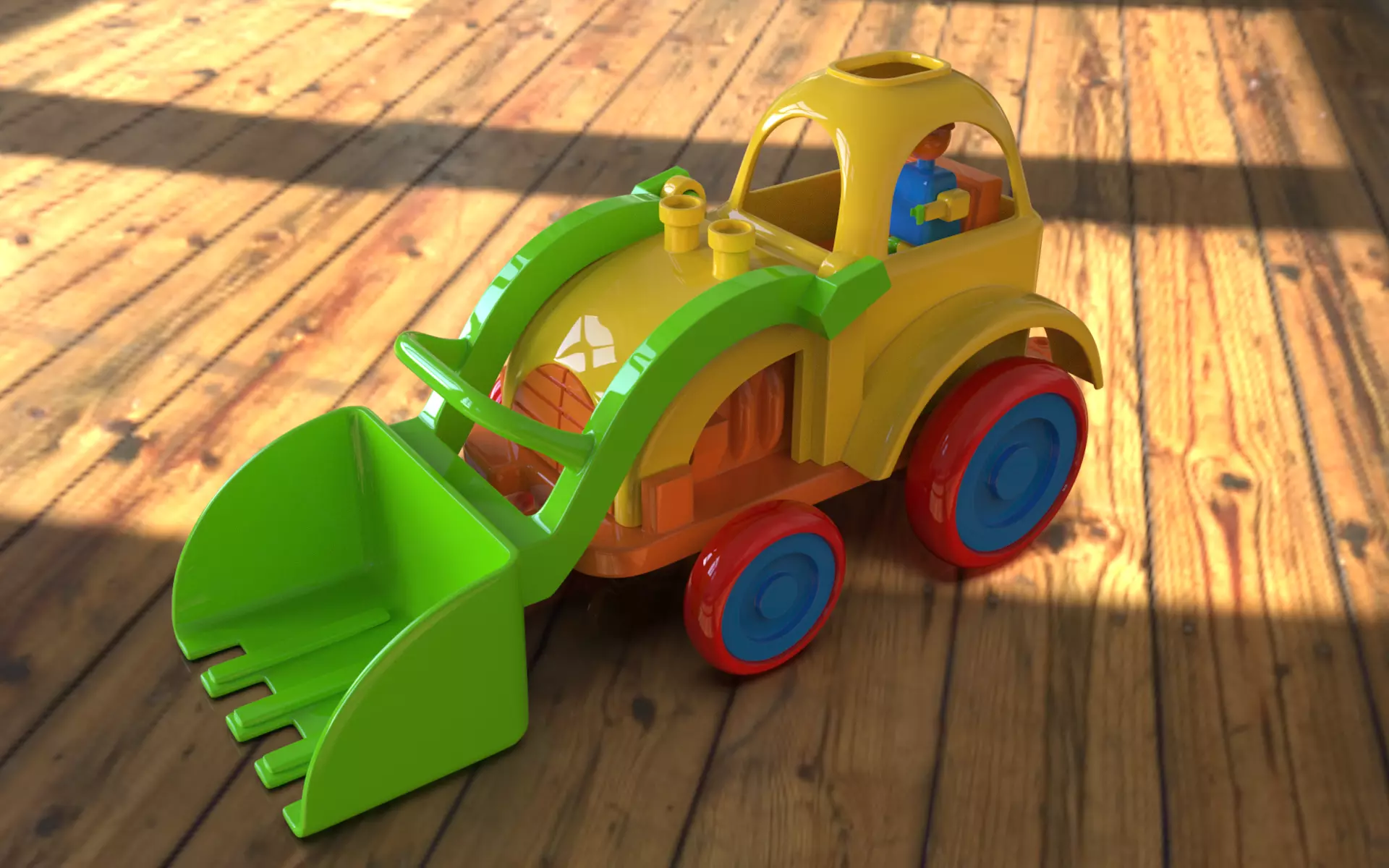 3D print Ready toy loader 3D model_0