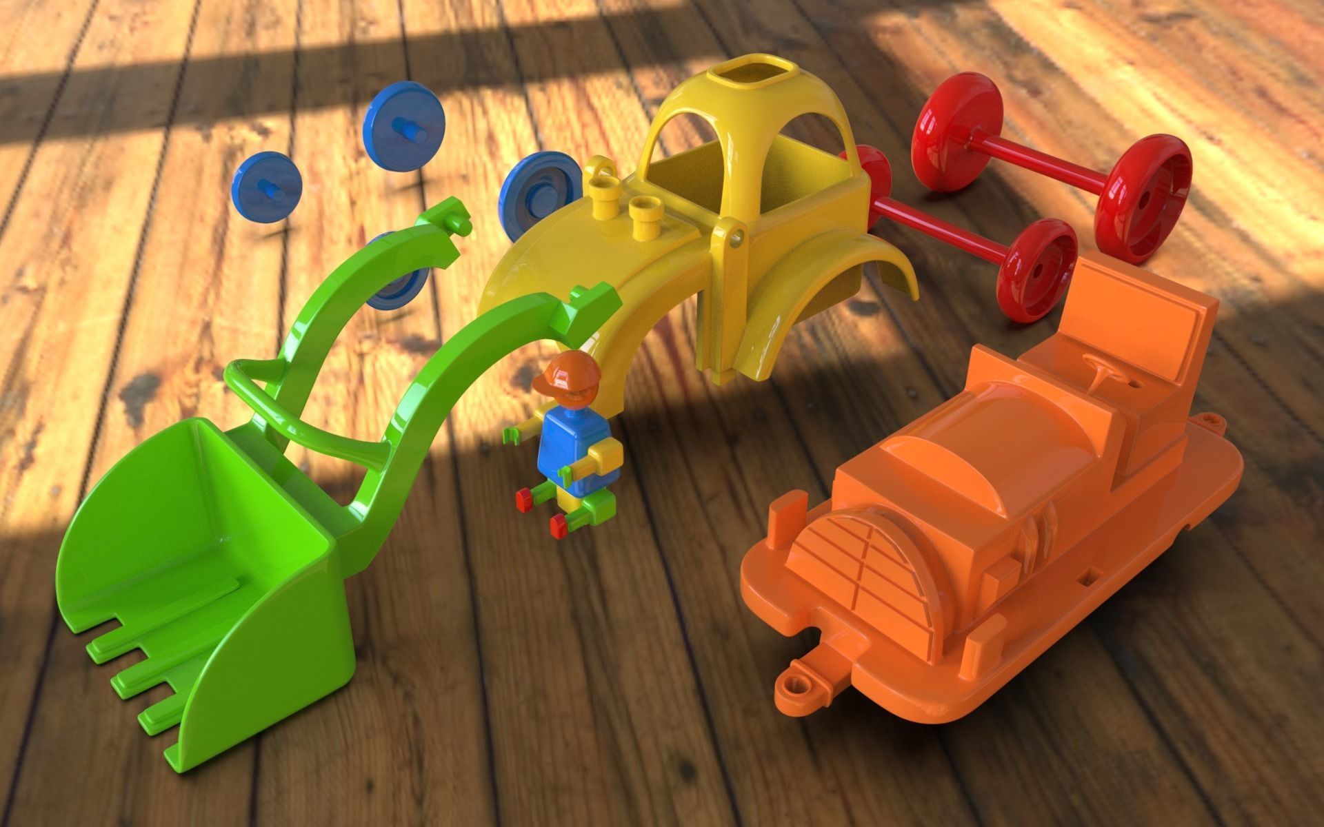 3D print Ready toy loader 3D model_2