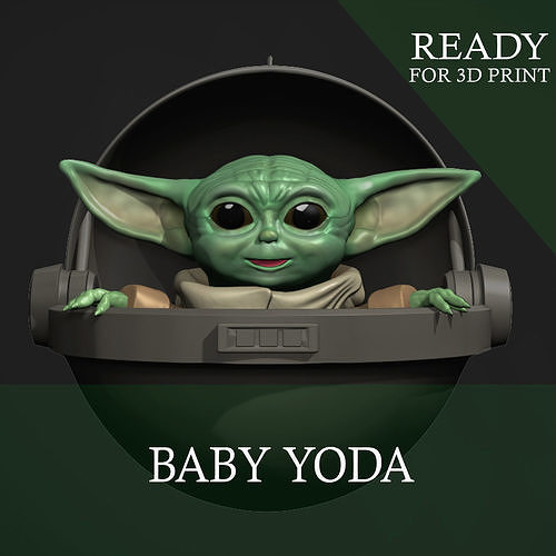 Baby Yoda for 3D Print  3D print model