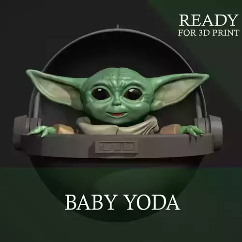 Baby Yoda for 3D Print  3D print model
