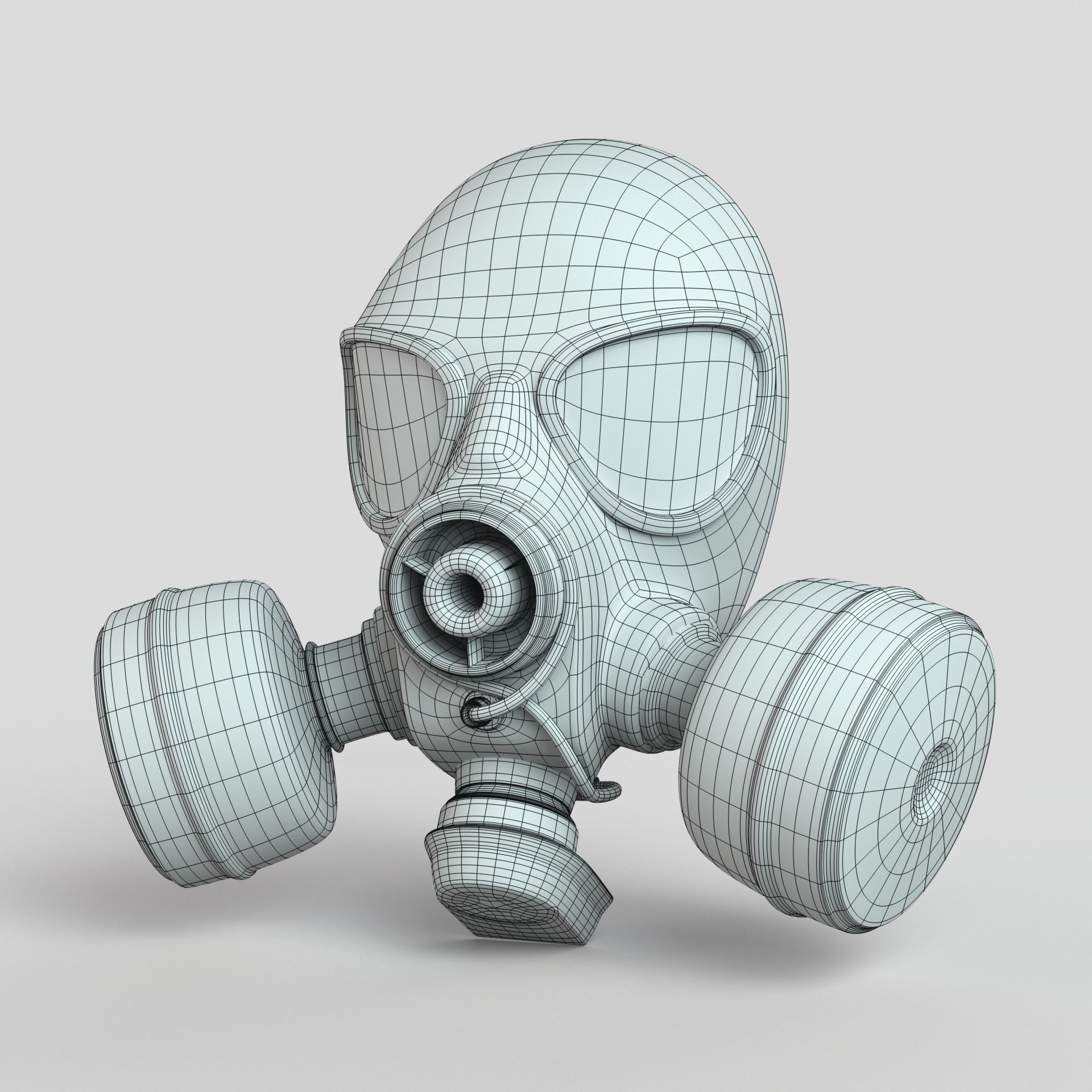 Gas Mask 3D model_5