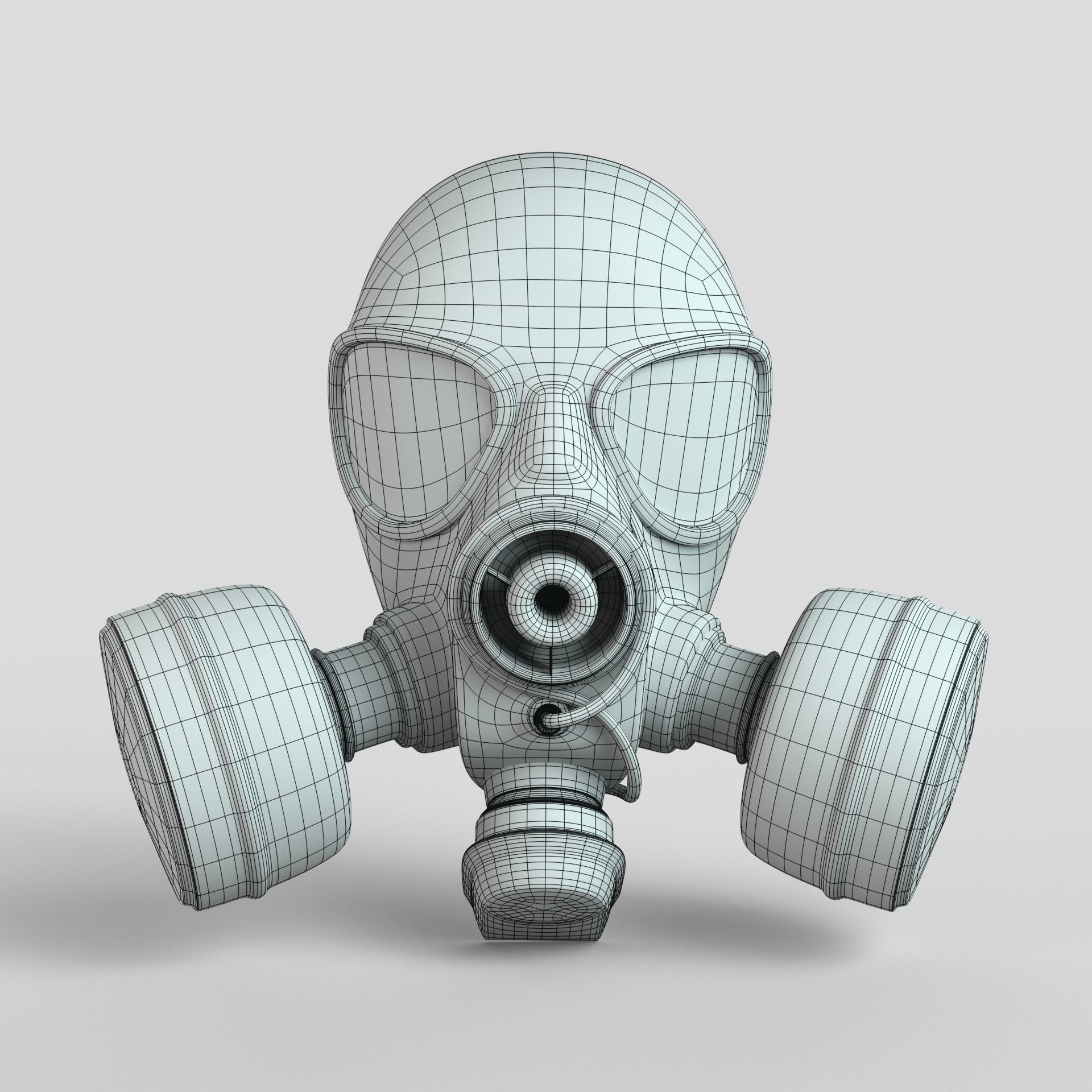 Gas Mask 3D model_6