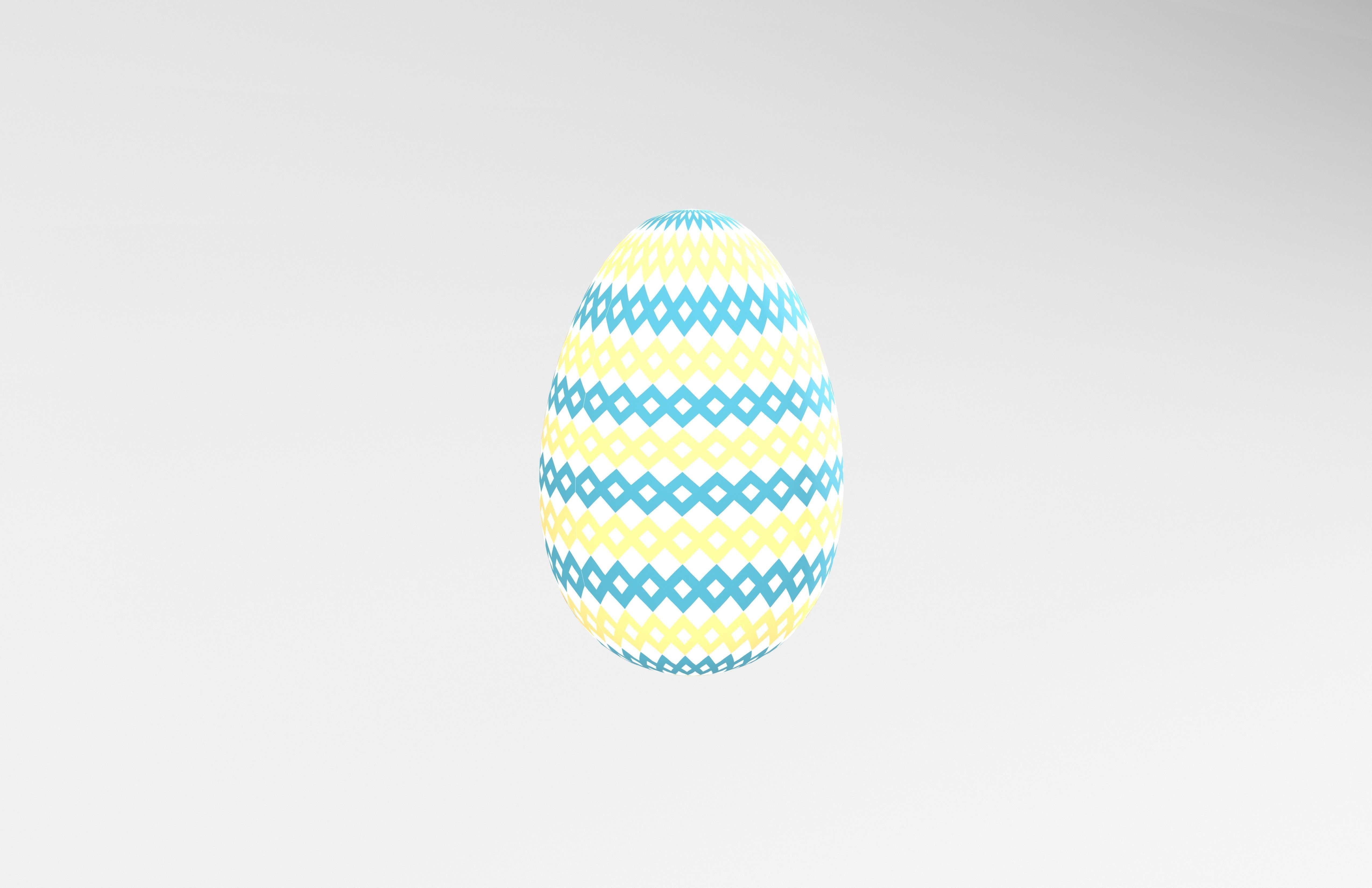 Easter Egg v1 004 Low-poly 3D model_3