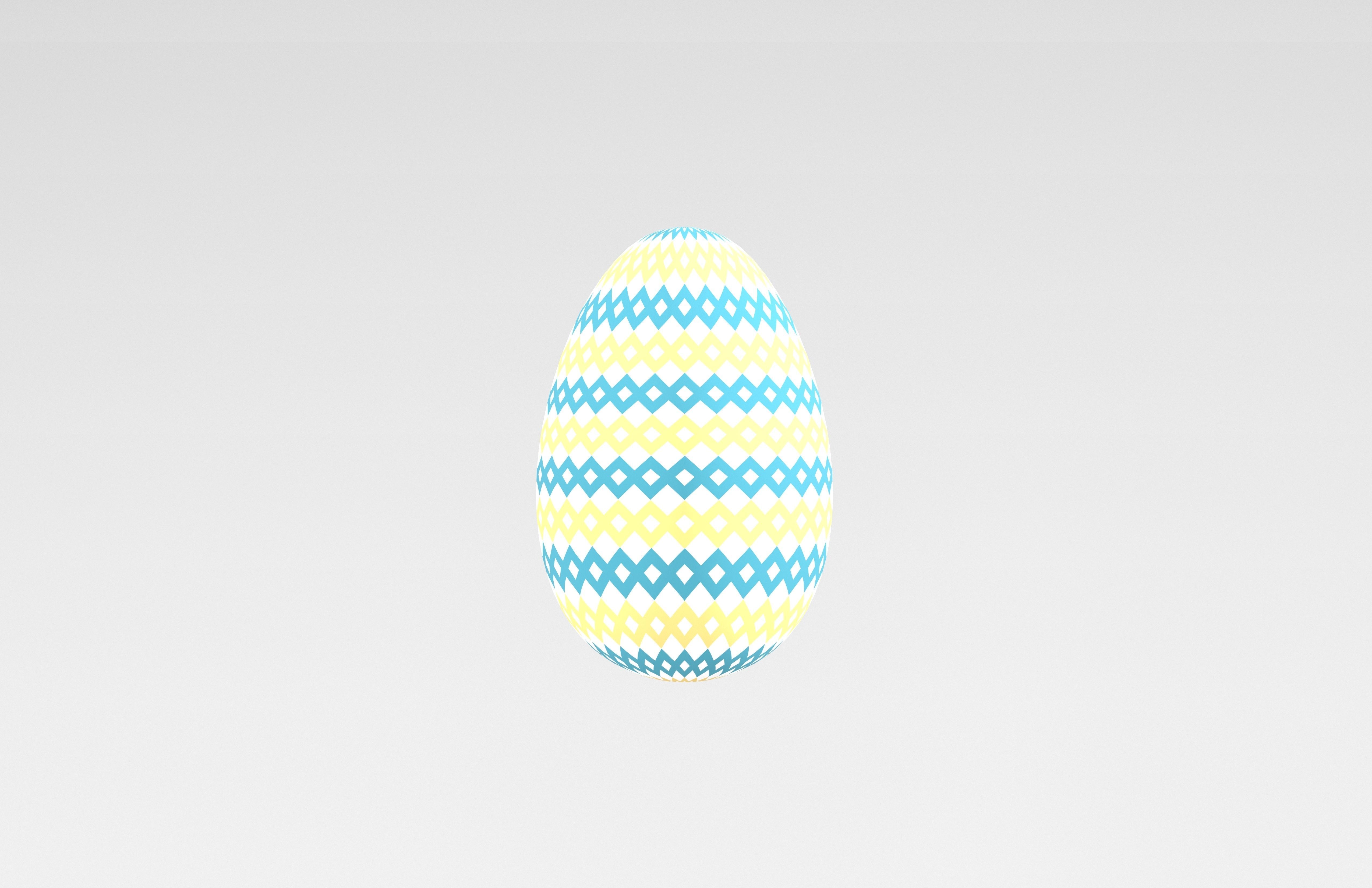 Easter Egg v1 004 Low-poly 3D model_1