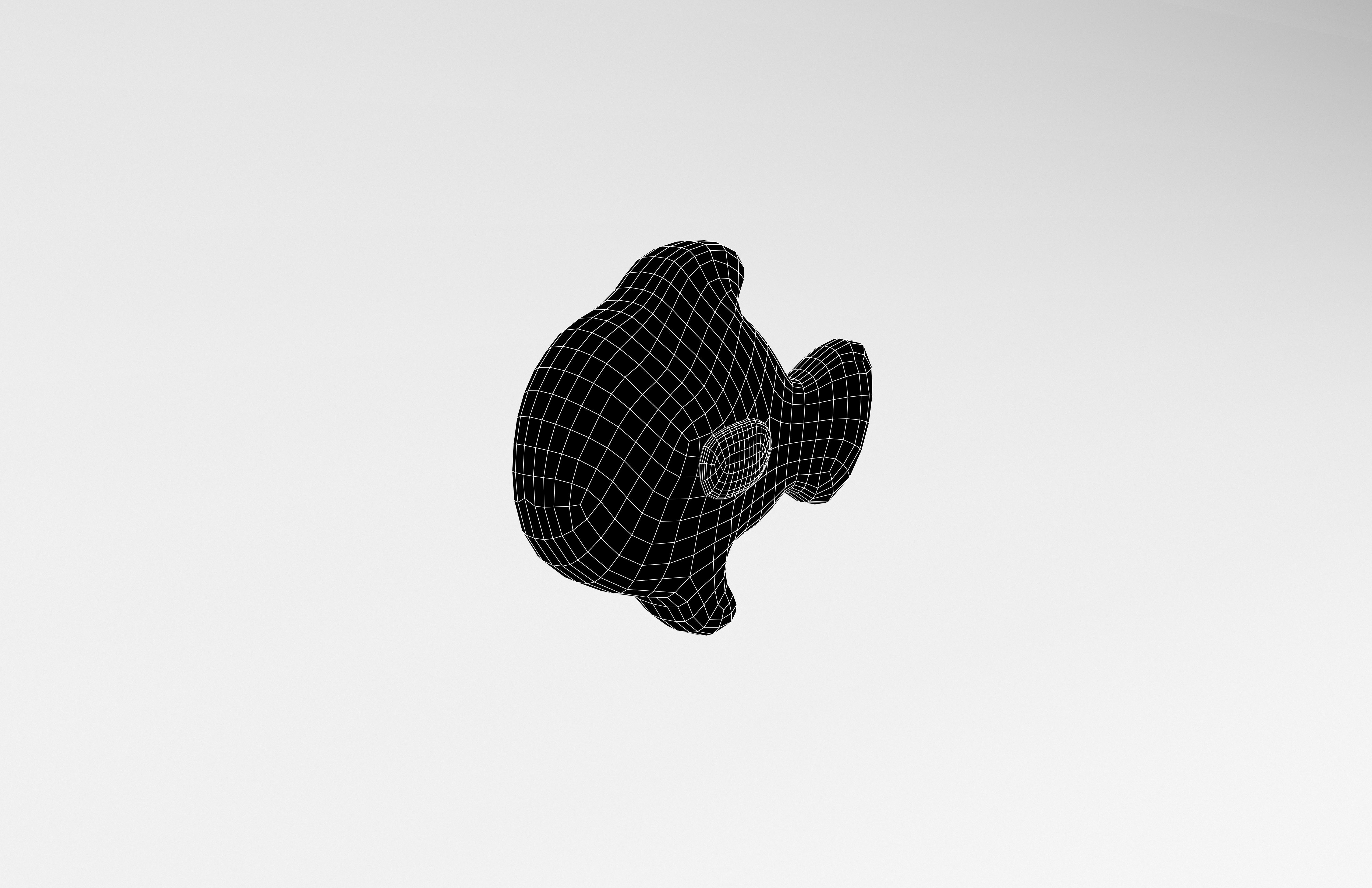 Gummi fish v1 001 Low-poly 3D model_7