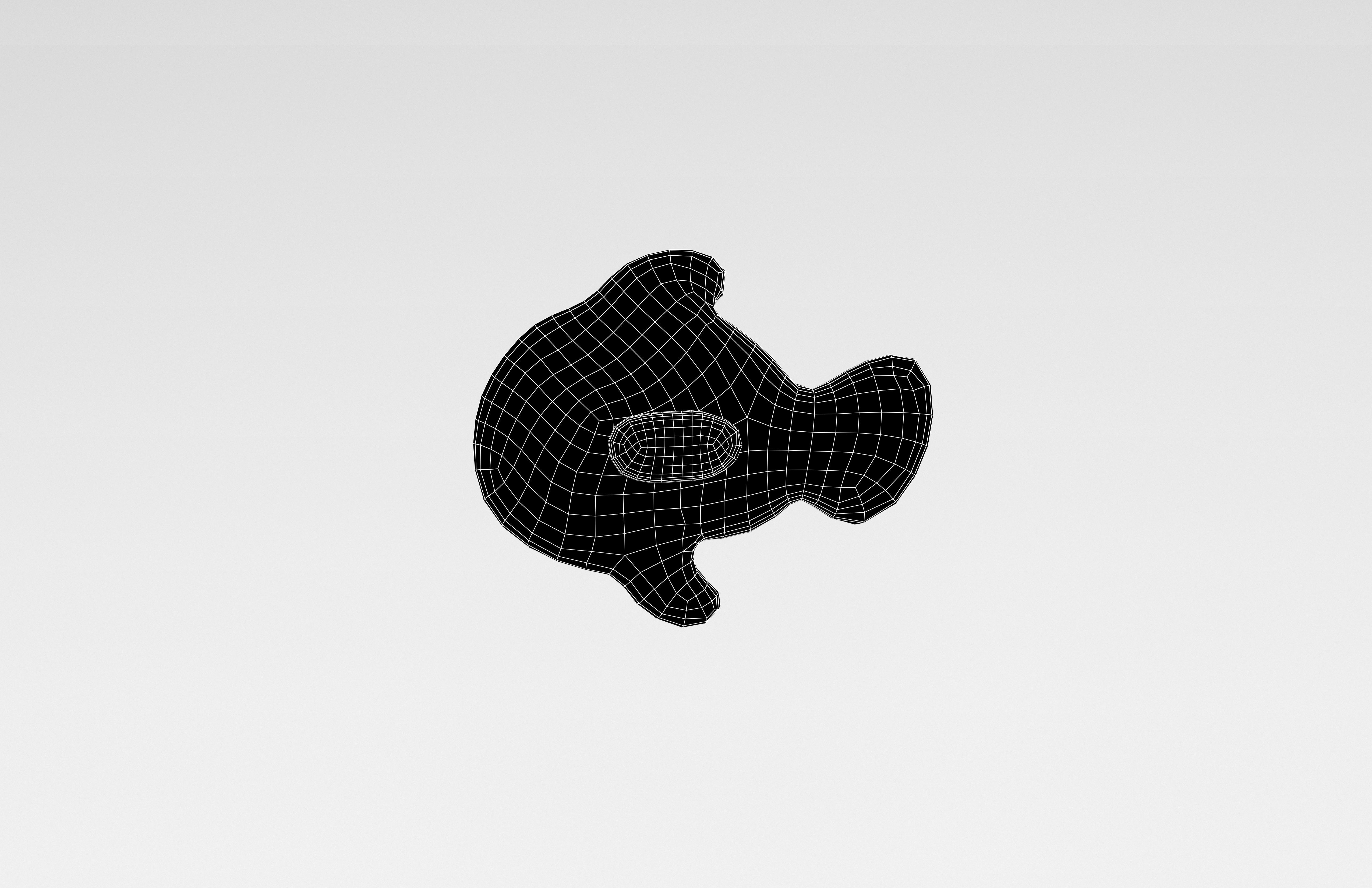 Gummi fish v1 001 Low-poly 3D model_5