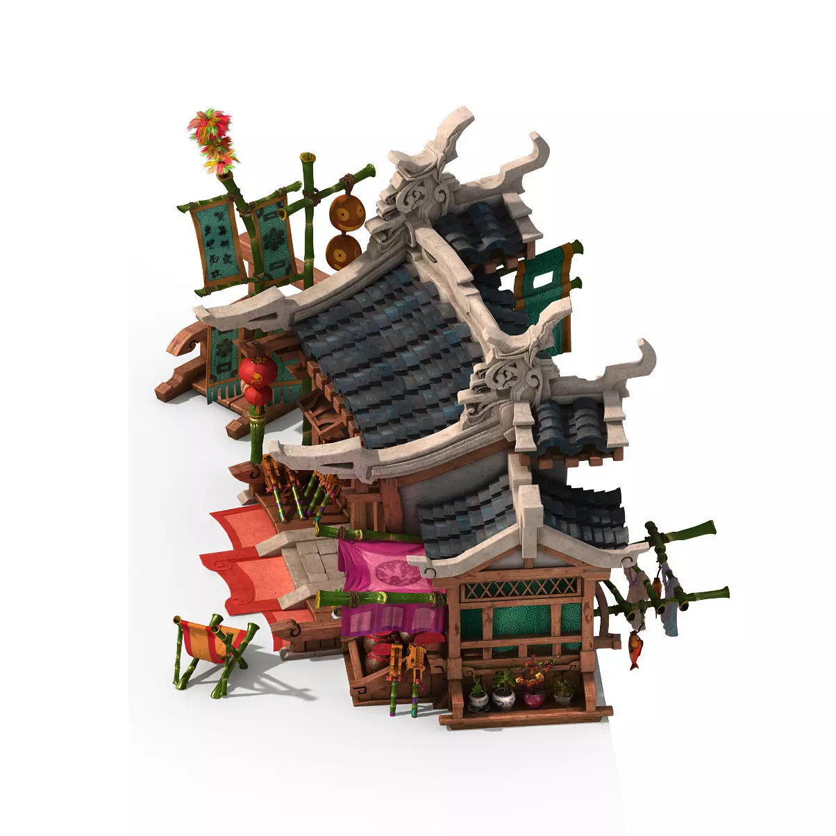 Jiaxing City - grocery store 3D model_0