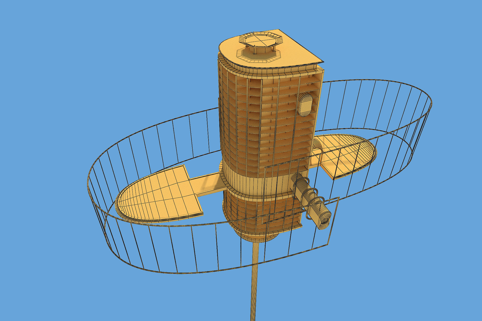 Futuristic Architecture Skyscraper 06 3D model_9