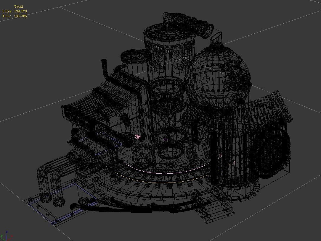 Building - Metal Casting Area 3D model_2