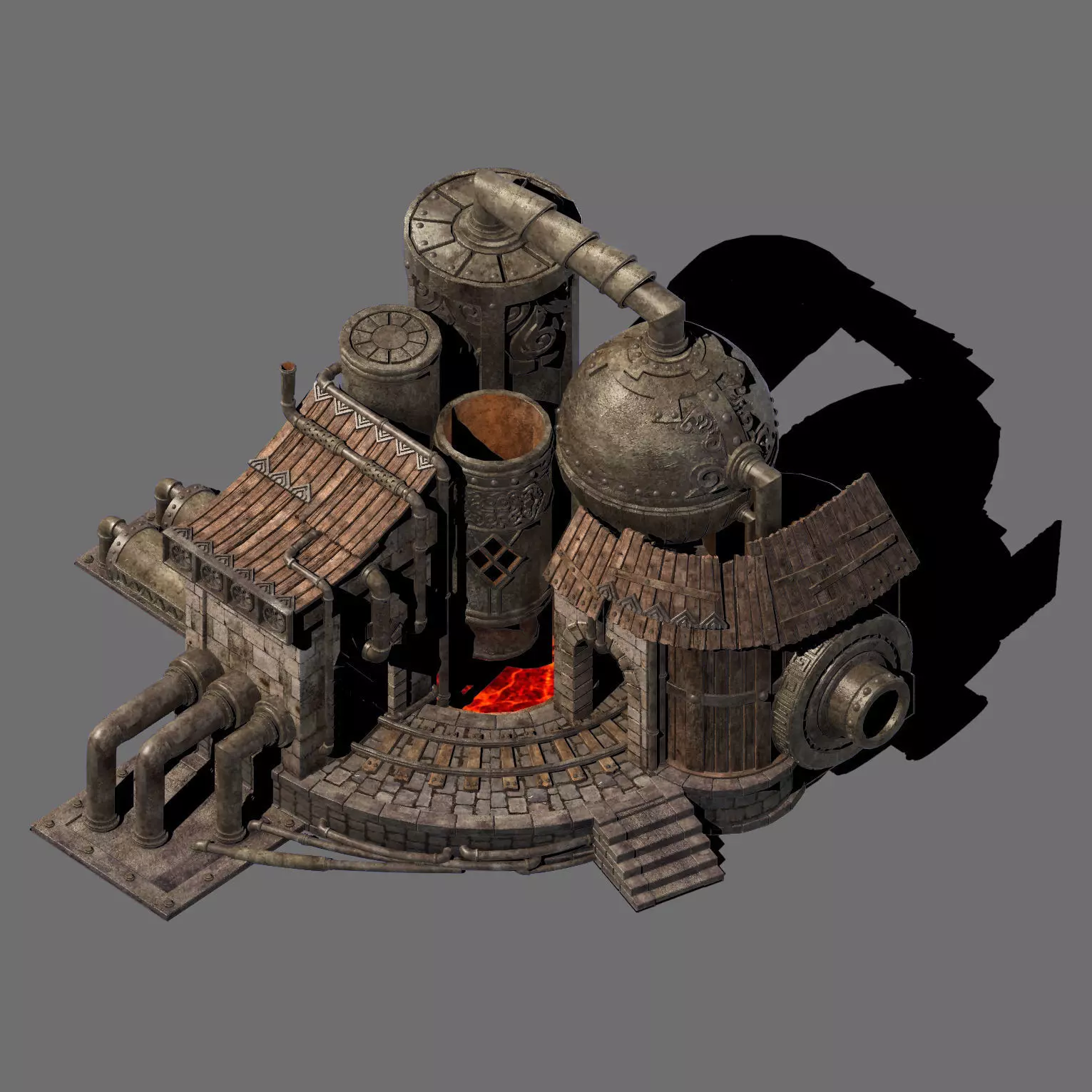 Building - Metal Casting Area 3D model_0