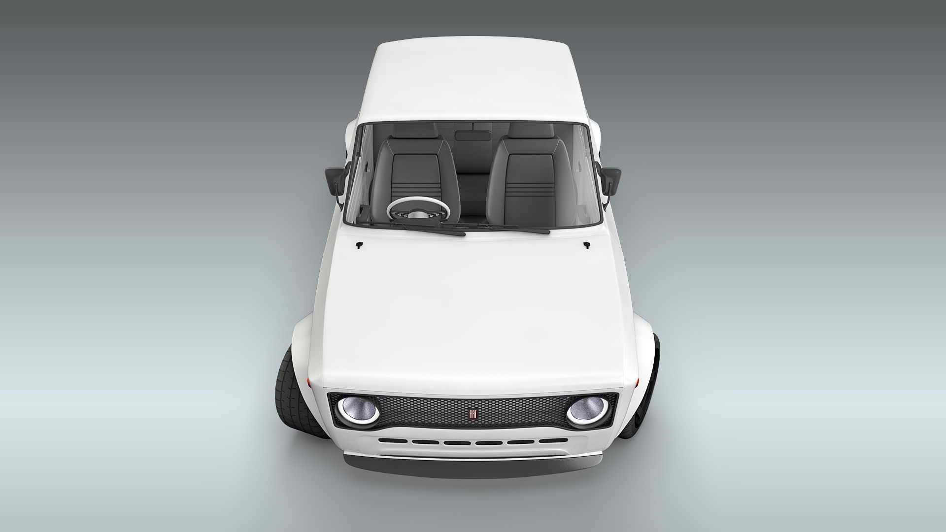 Custom 1973 Fiat 128 Rally 3D model_1
