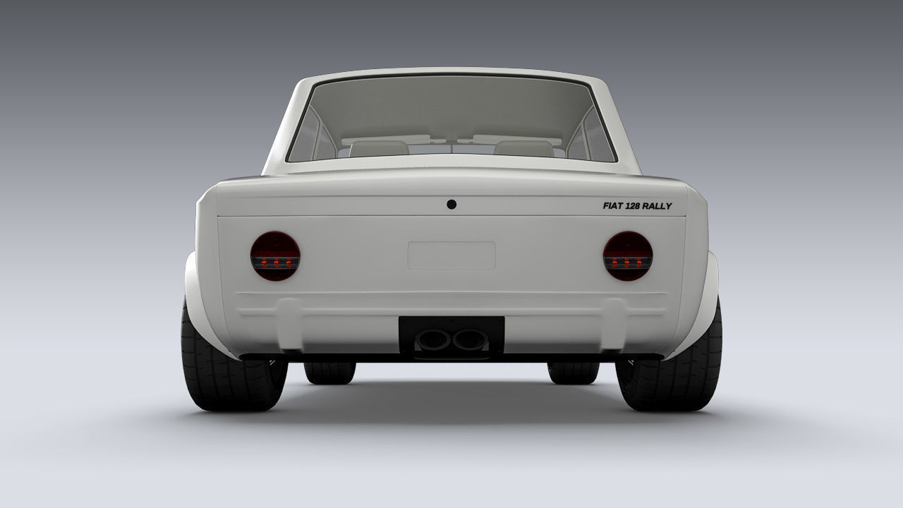 Custom 1973 Fiat 128 Rally 3D model_5