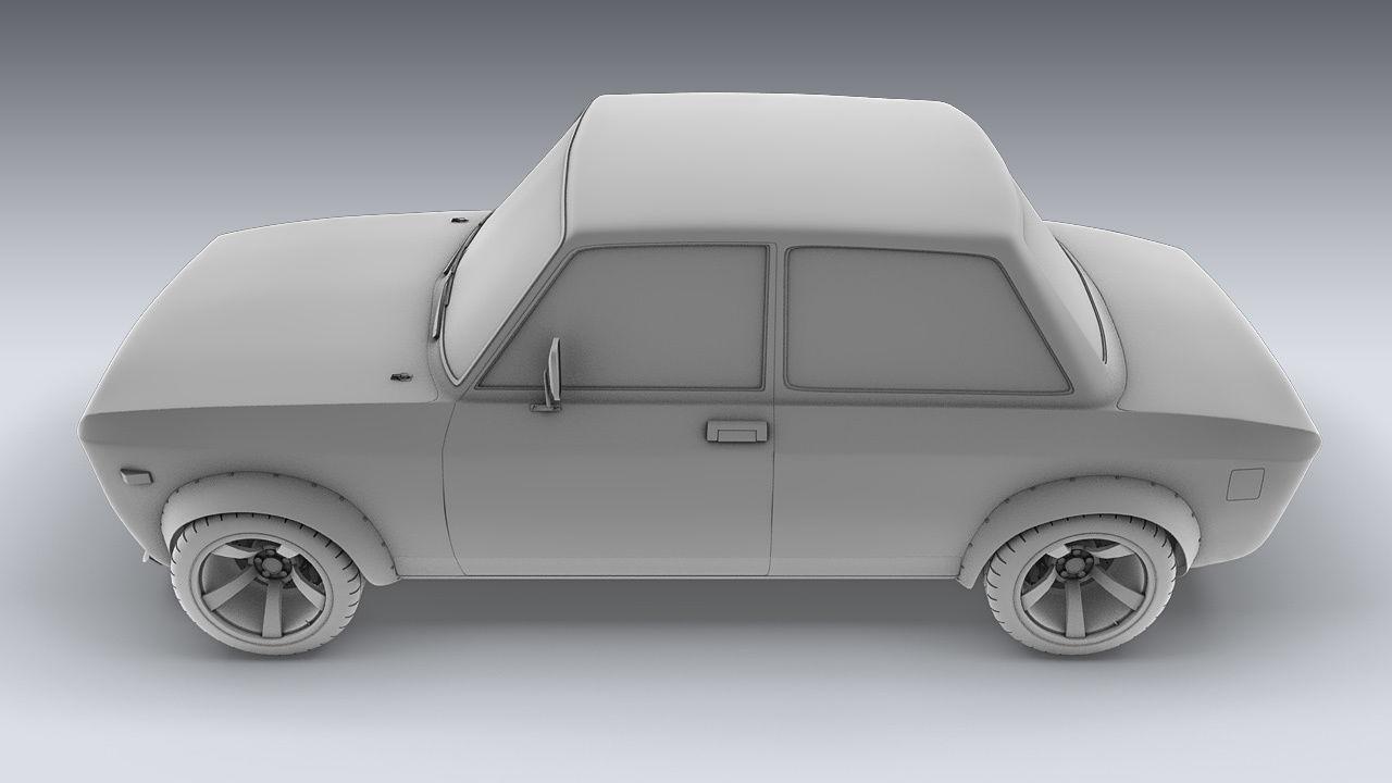 Custom 1973 Fiat 128 Rally 3D model_16