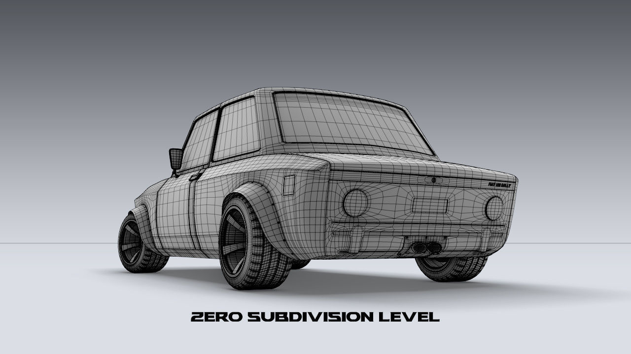 Custom 1973 Fiat 128 Rally 3D model_20