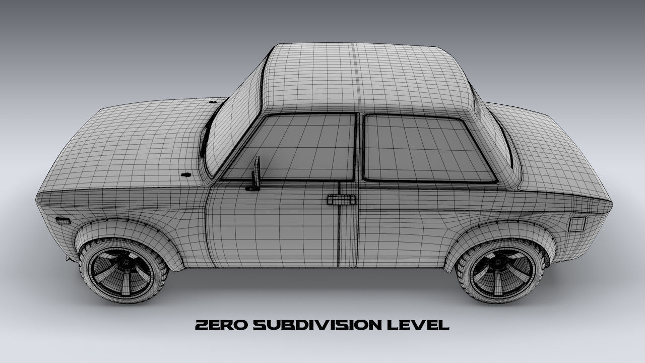 Custom 1973 Fiat 128 Rally 3D model_17