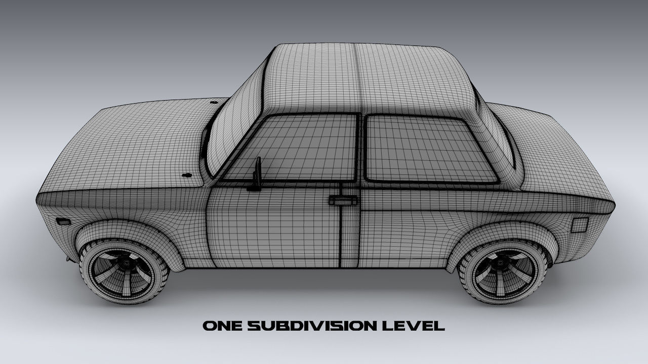 Custom 1973 Fiat 128 Rally 3D model_18