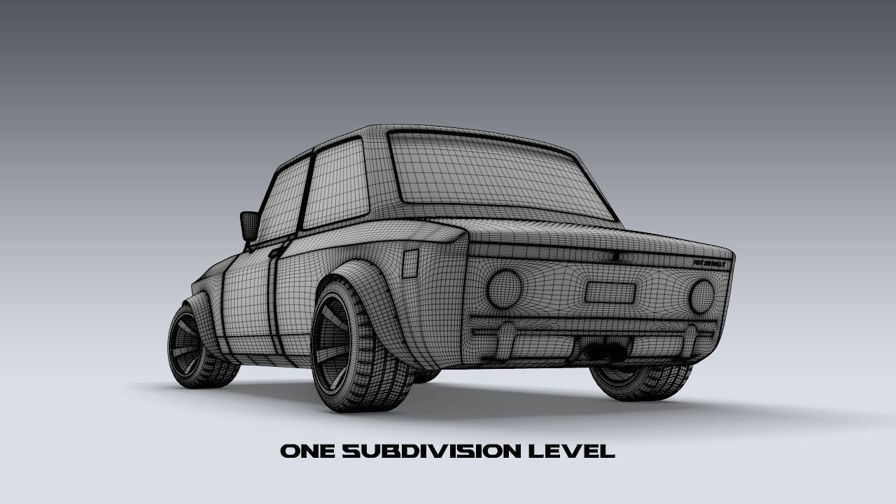 Custom 1973 Fiat 128 Rally 3D model_21