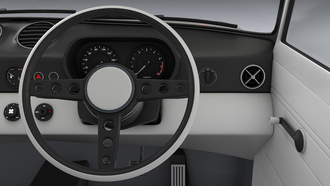 Custom 1973 Fiat 128 Rally 3D model_12