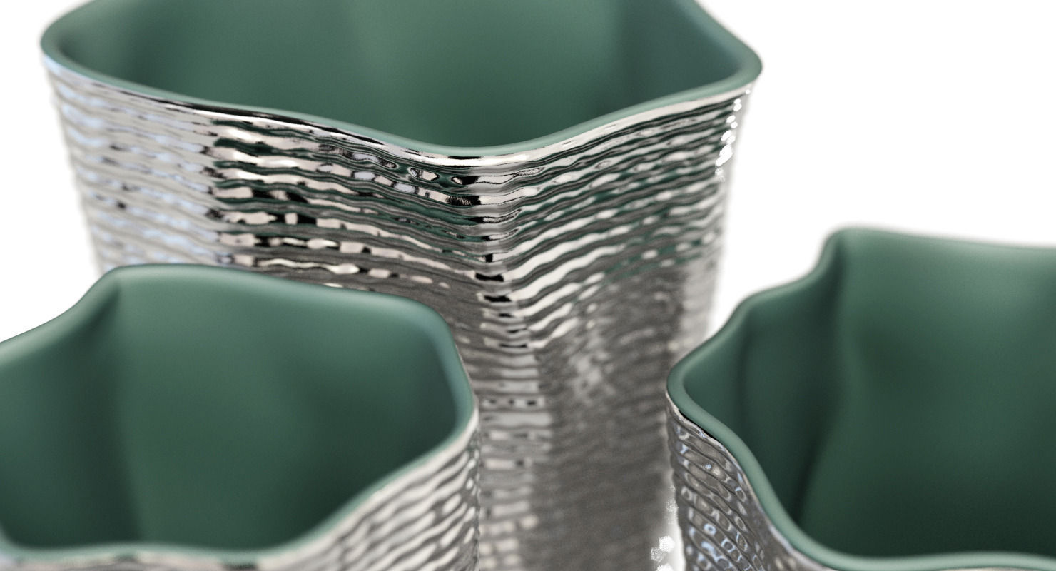 Silver vases by Argenesi Vesta series 3D model_2