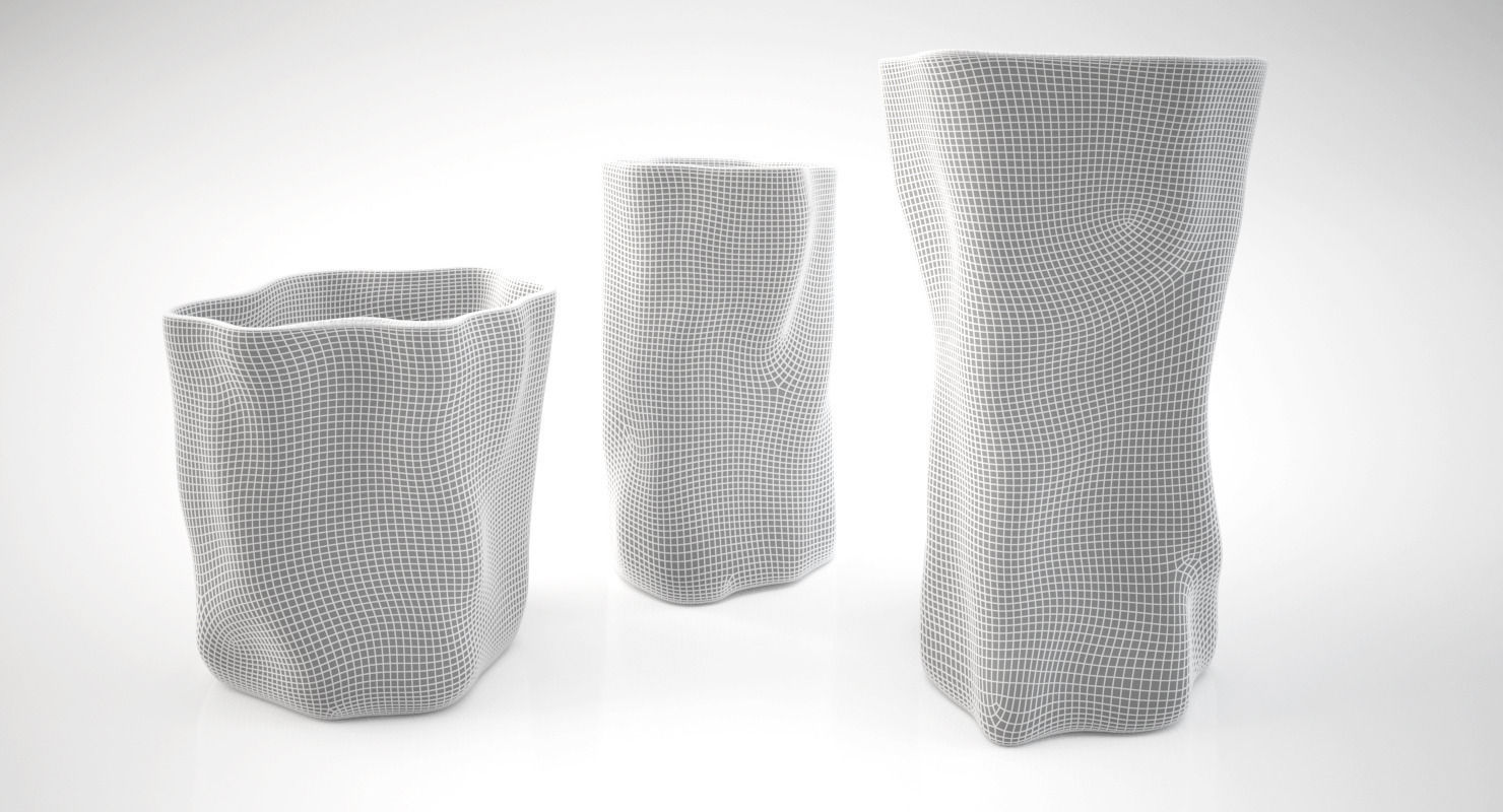 Silver vases by Argenesi Vesta series 3D model_5