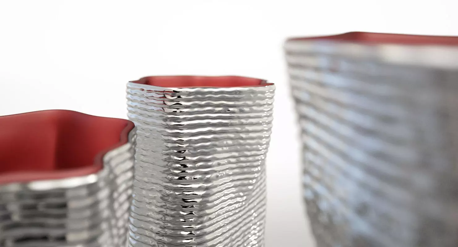 Silver vases by Argenesi Vesta series 3D model_0