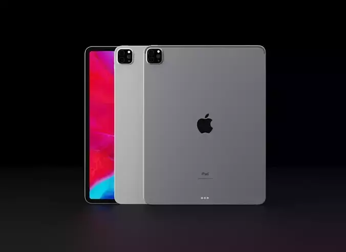 Apple iPad Pro 2020 12 inch In All Official Colors 3D model