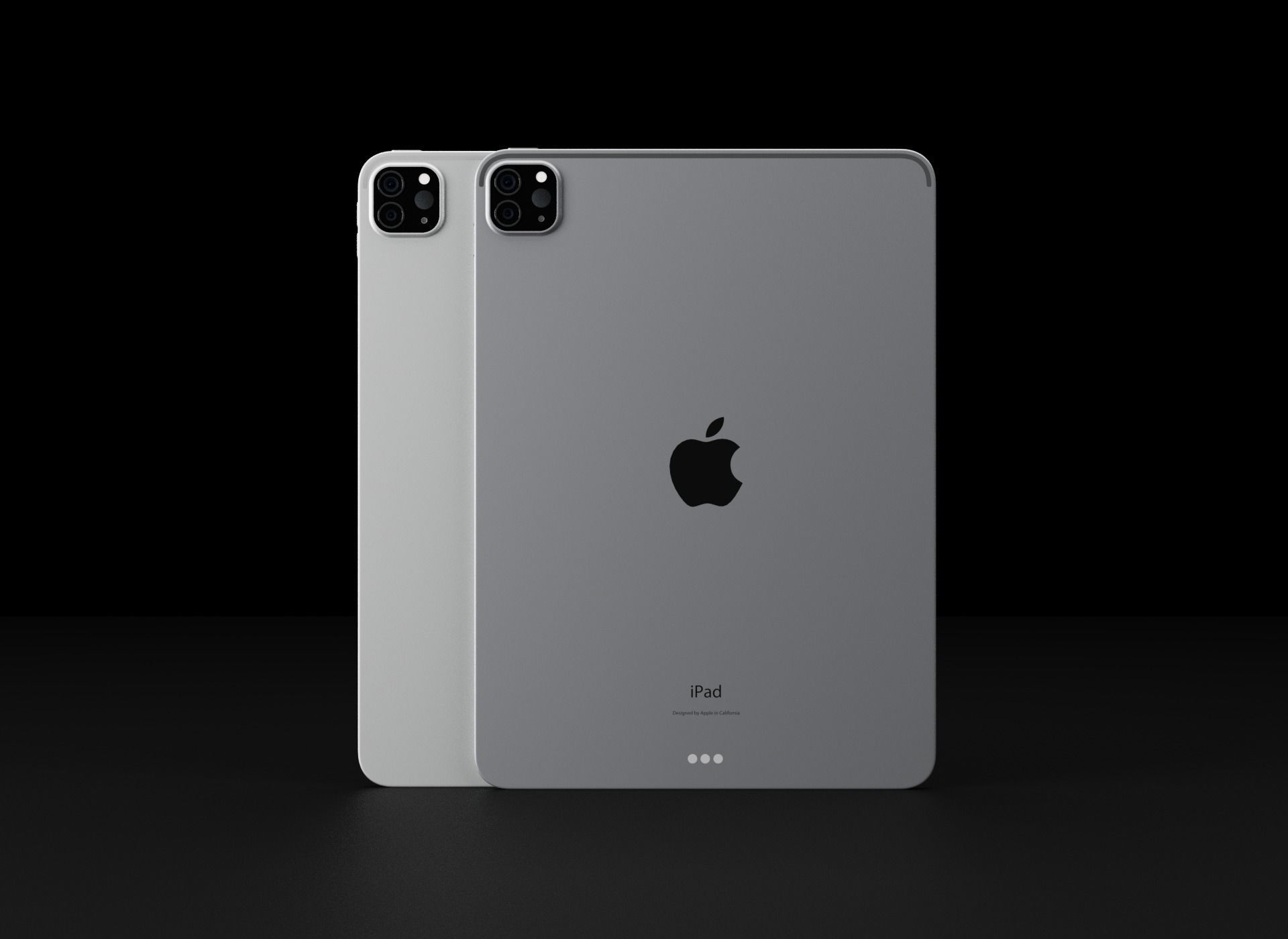 Apple iPad Pro 2020 11 and12 inch In All Official Colors 3D Model Collection_2