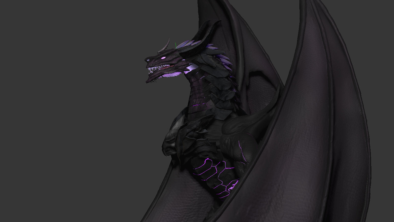 Amethyst Dragon for 3D Print  3D print model_2