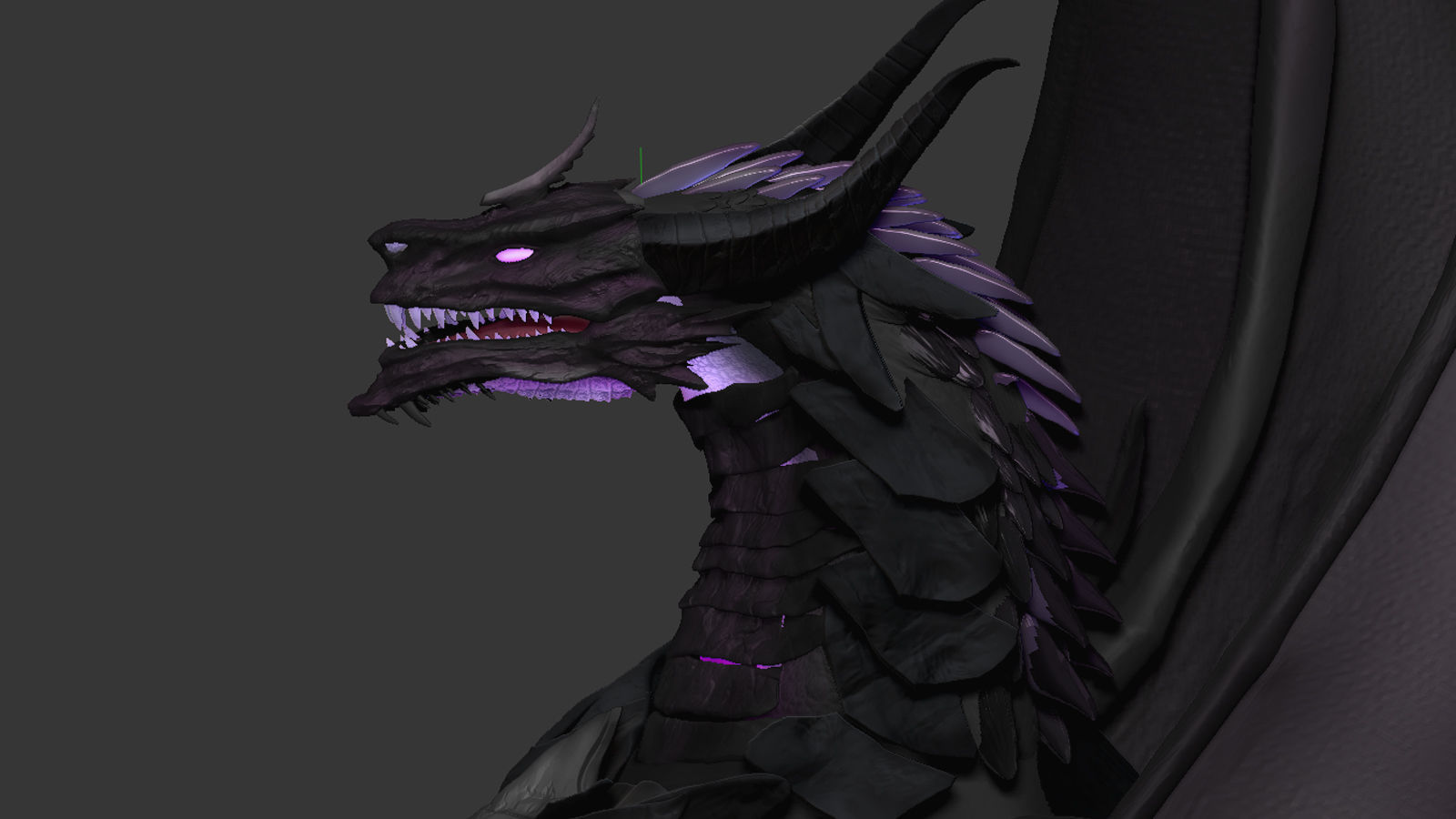 Amethyst Dragon for 3D Print  3D print model_8