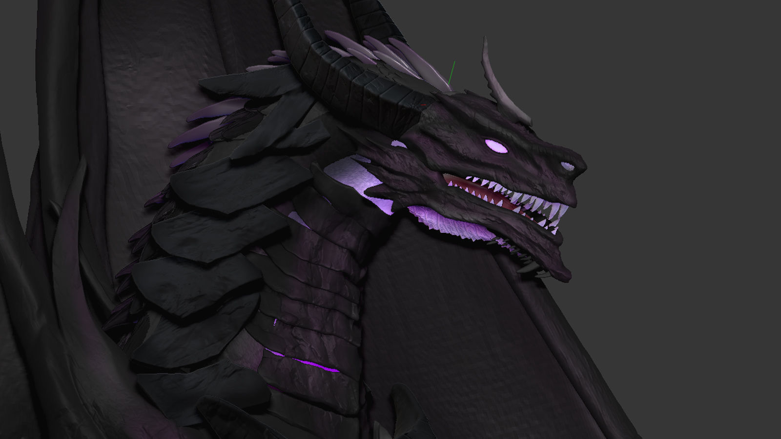 Amethyst Dragon for 3D Print  3D print model_3