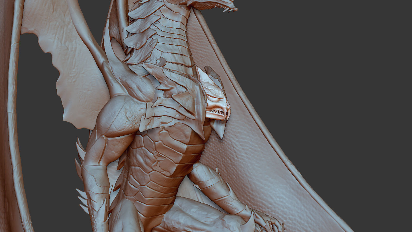 Amethyst Dragon for 3D Print  3D print model_12