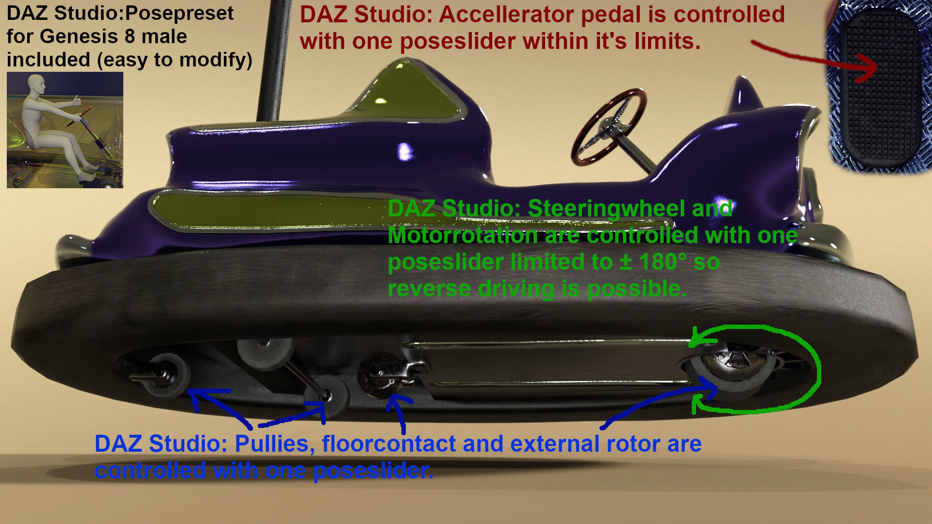 Rockn Rollers Autoscooter 3D model_5