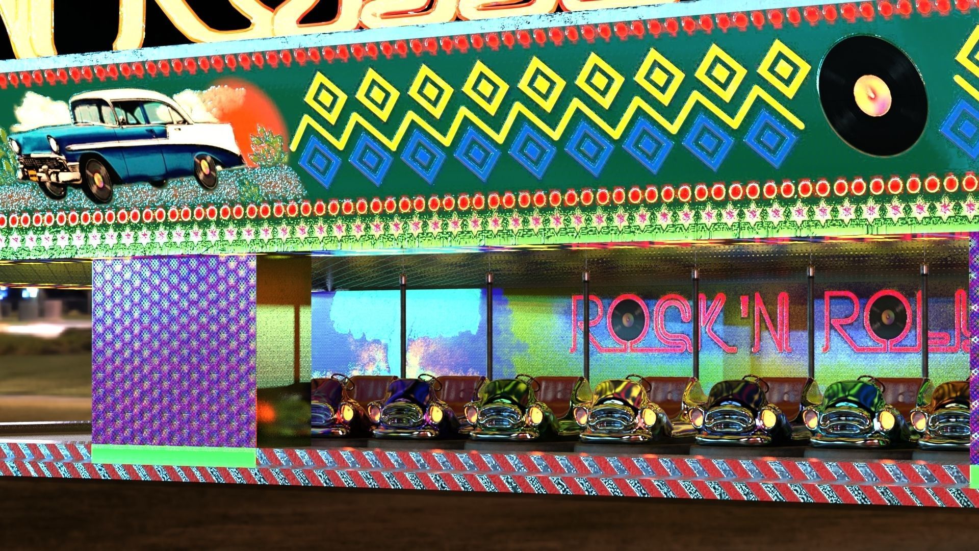 Rockn Rollers Autoscooter 3D model_7