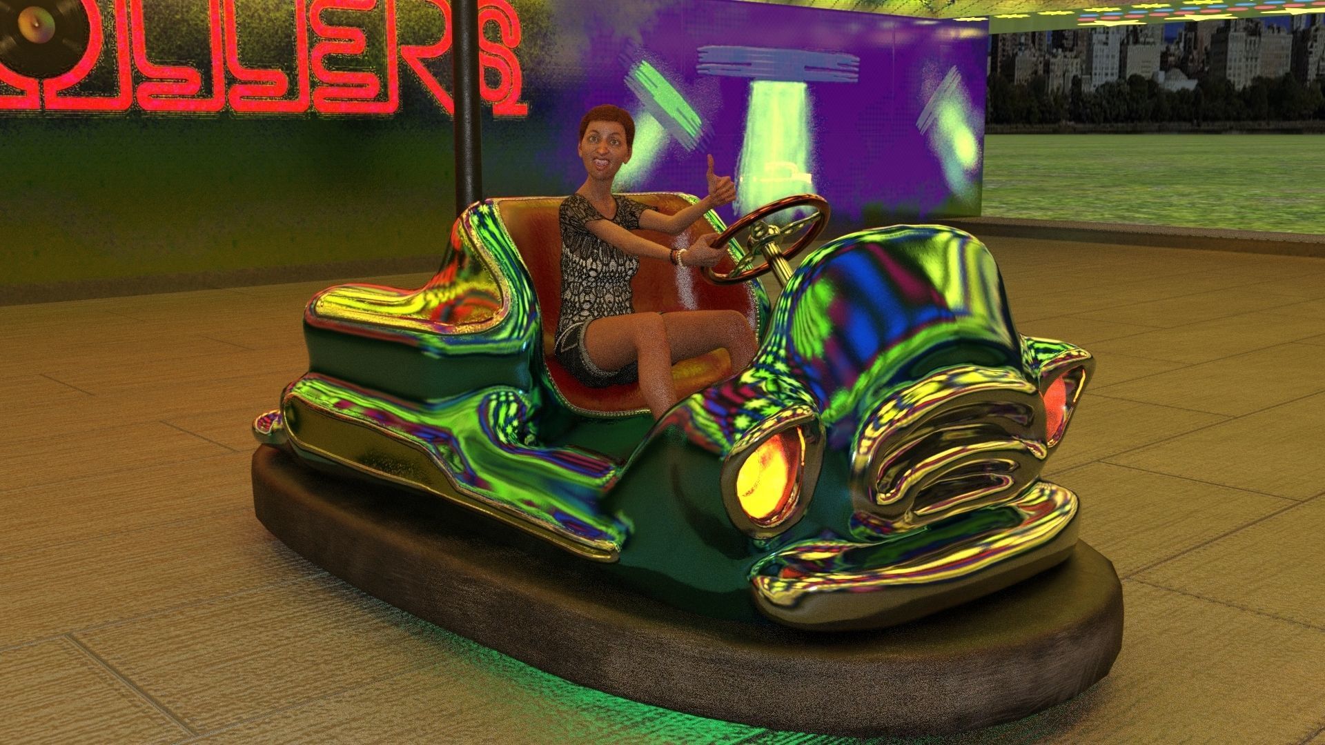 Rockn Rollers Autoscooter 3D model_11