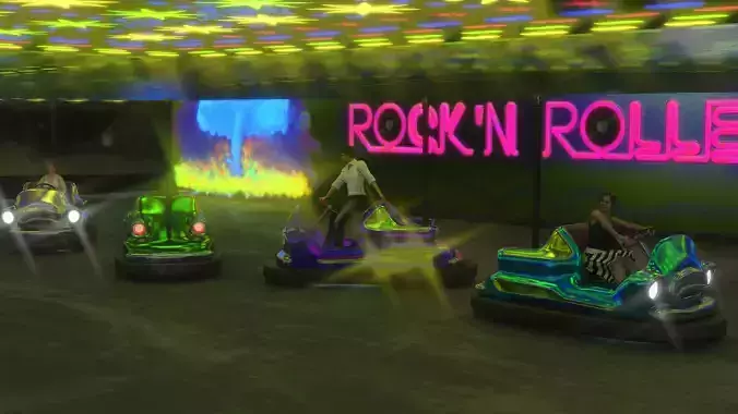 Rockn Rollers Autoscooter 3D model