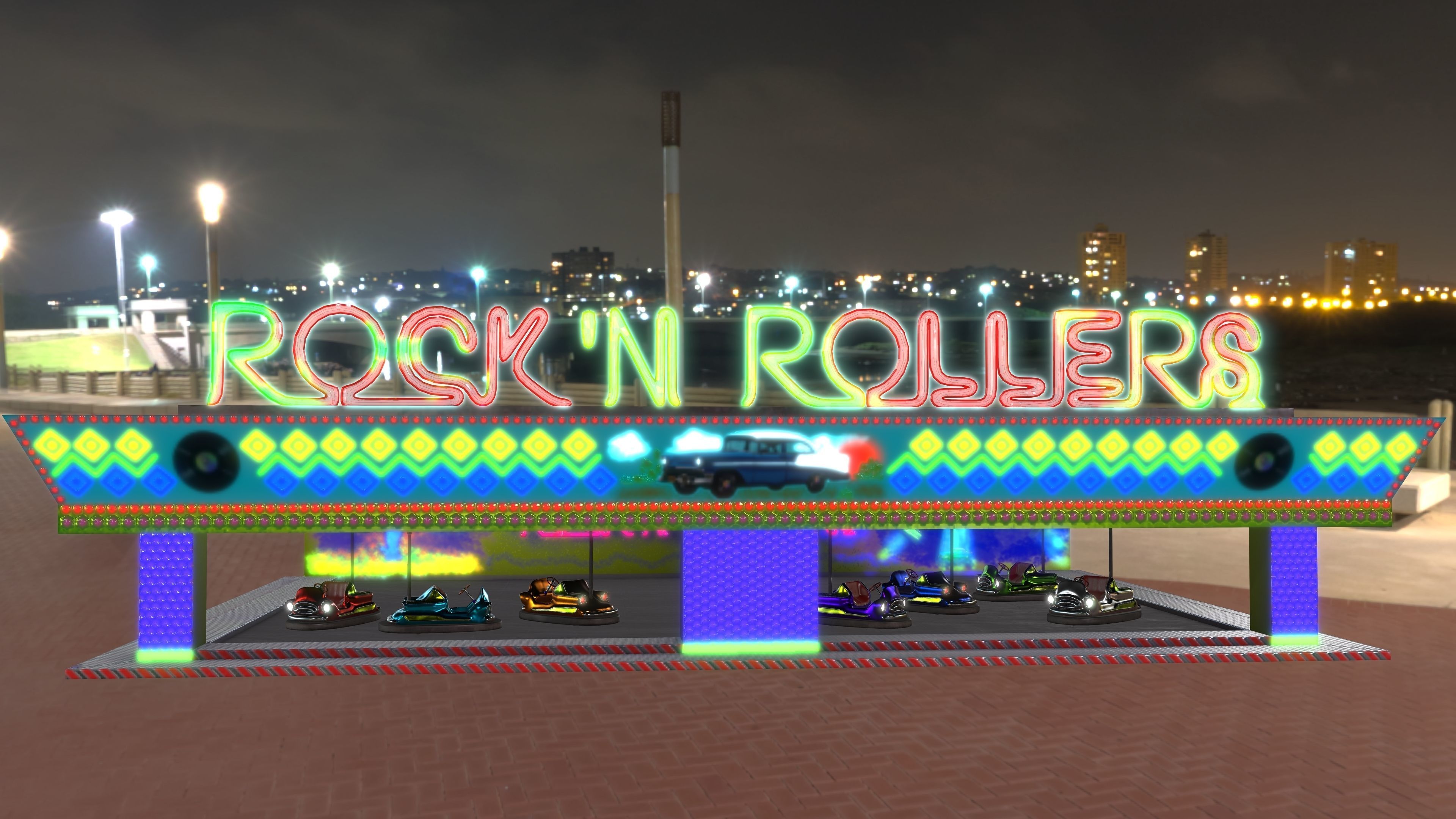 Rockn Rollers Autoscooter 3D model_2