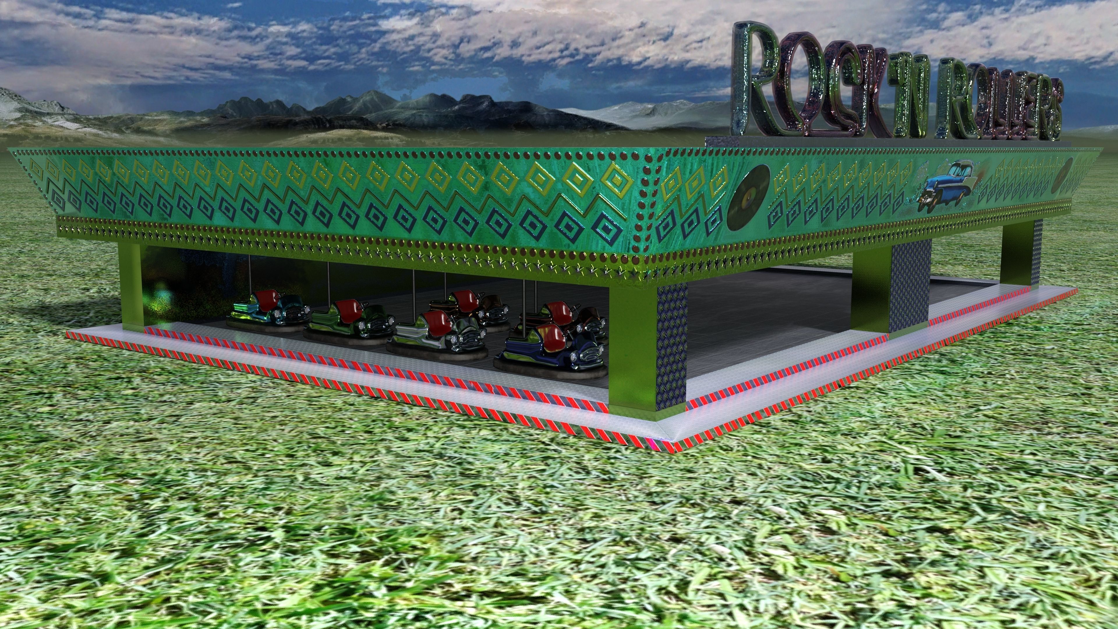 Rockn Rollers Autoscooter 3D model_9