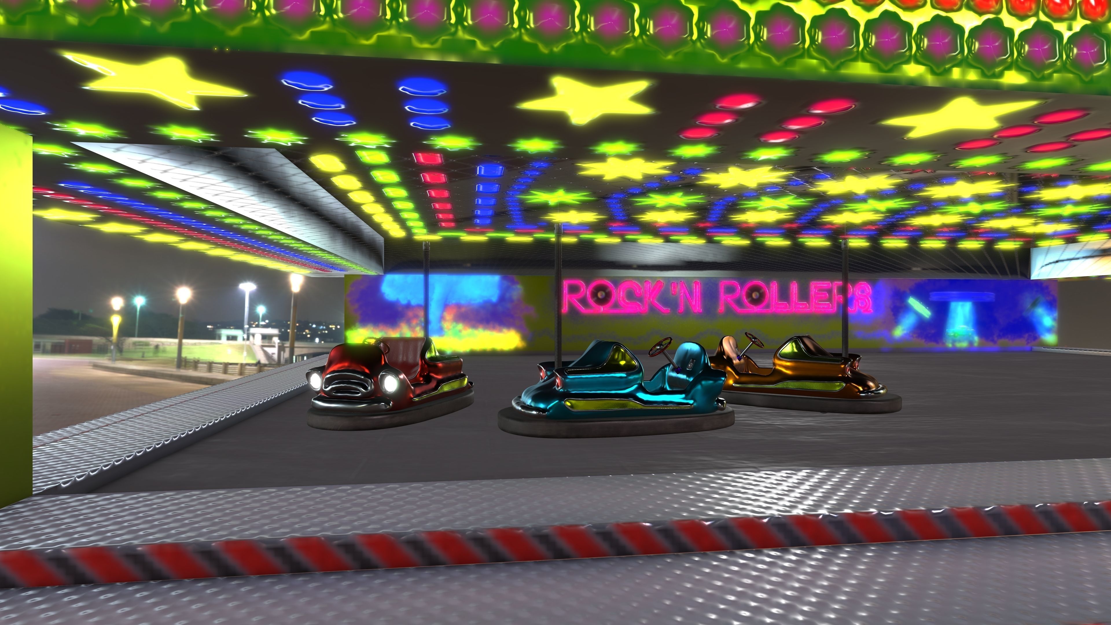 Rockn Rollers Autoscooter 3D model_4