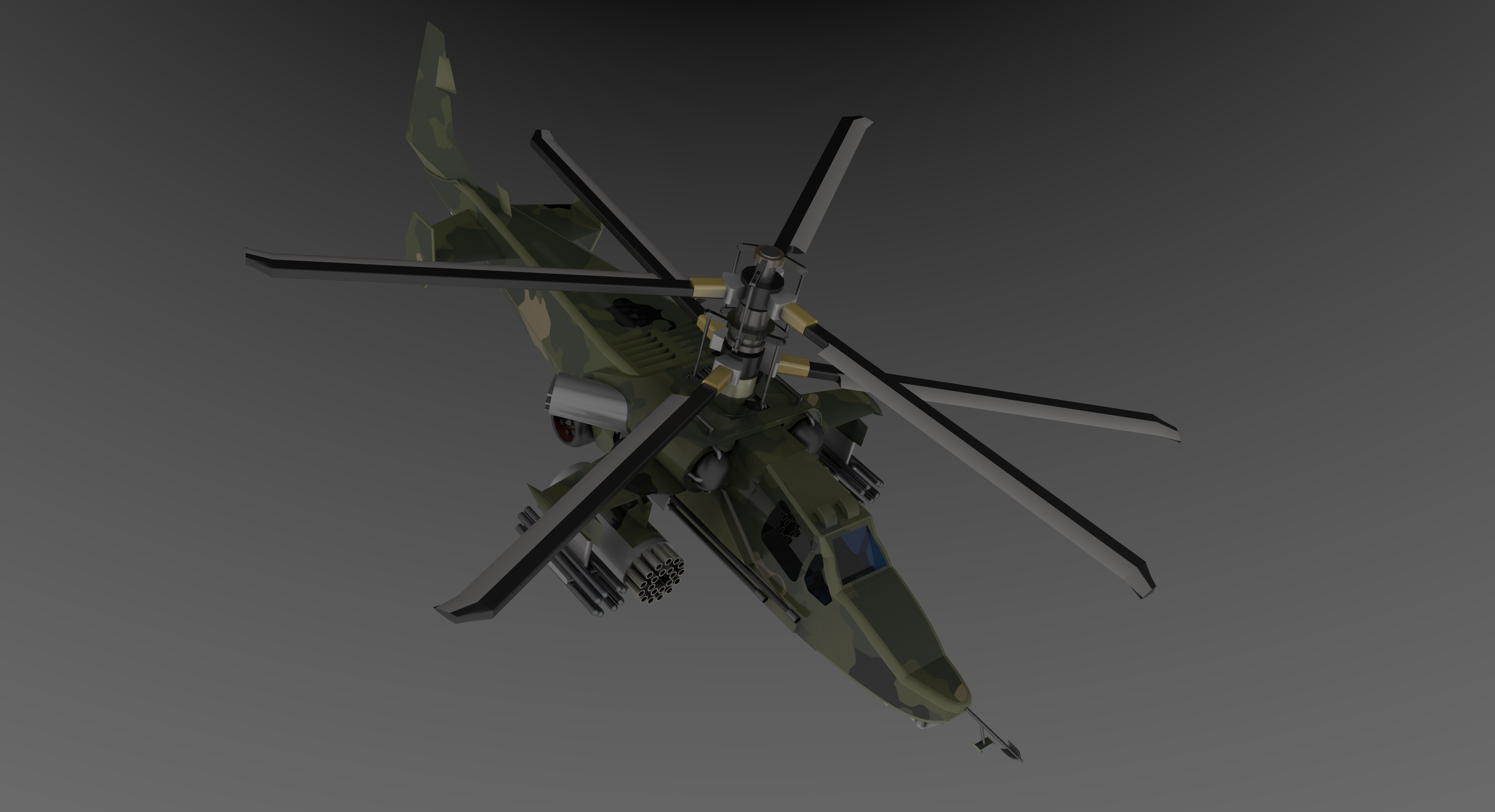 Kamov 55 3D model_9