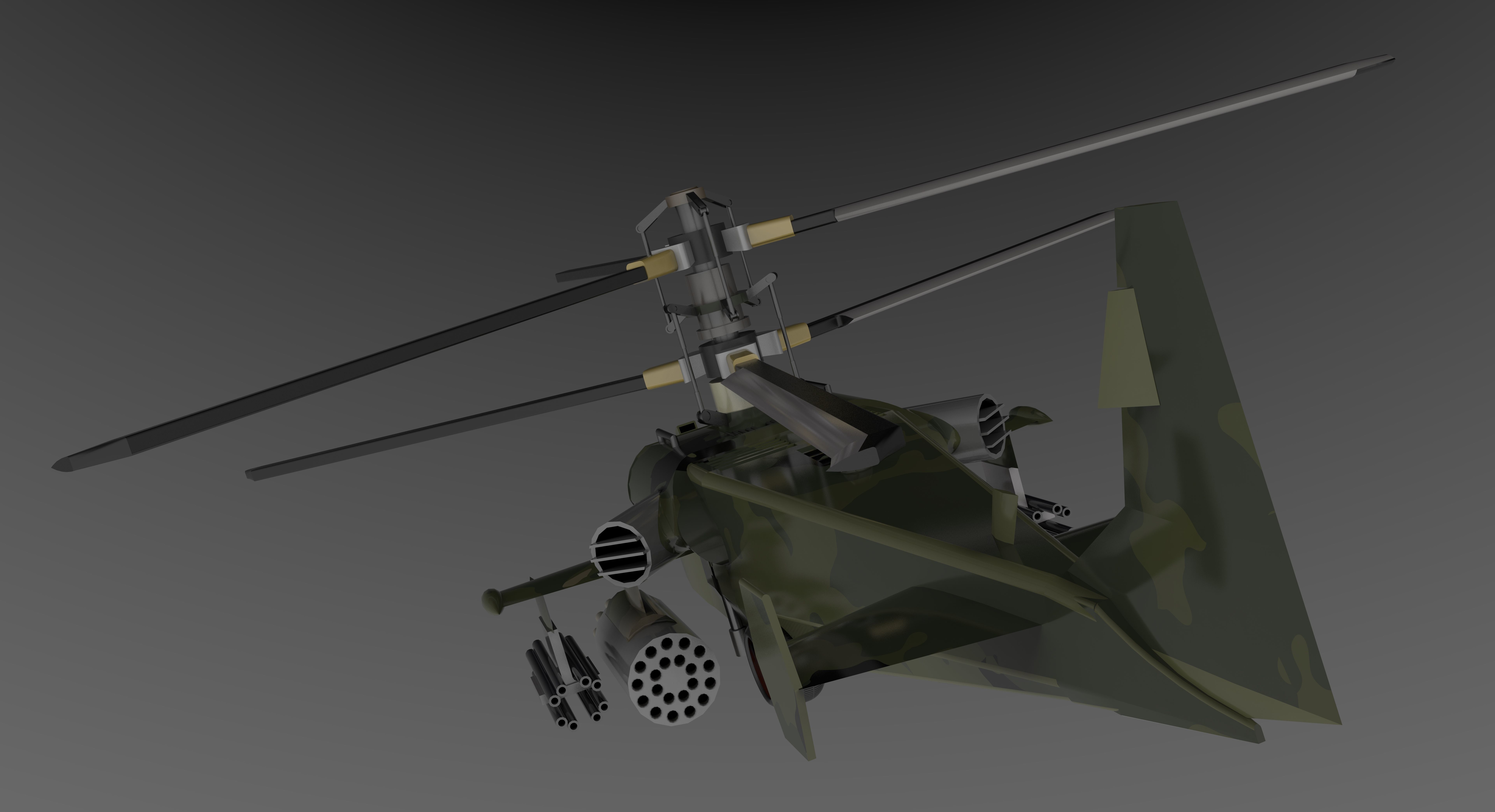 Kamov 55 3D model_11