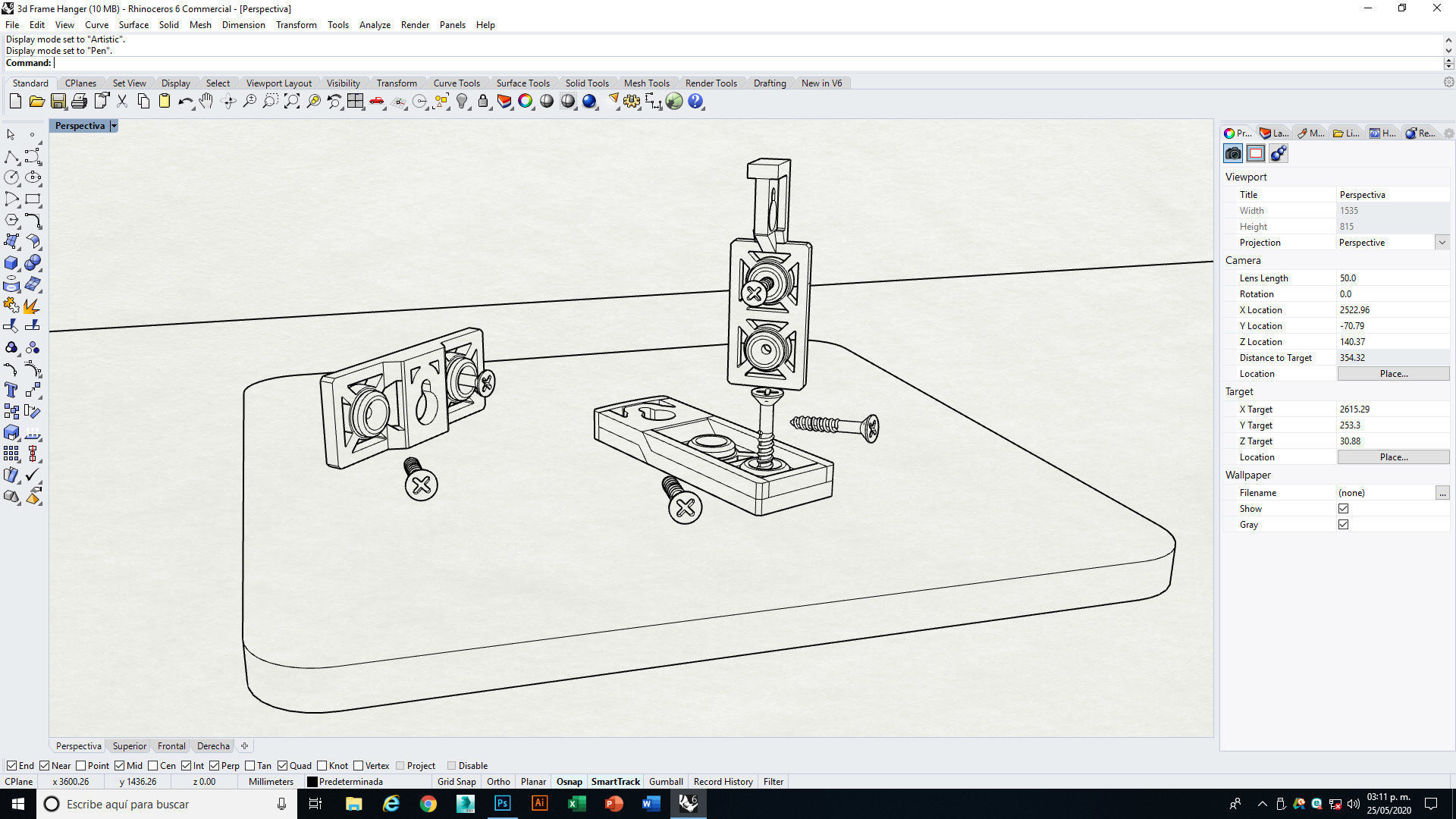 Frame and Decor Hangers 3D print model_14