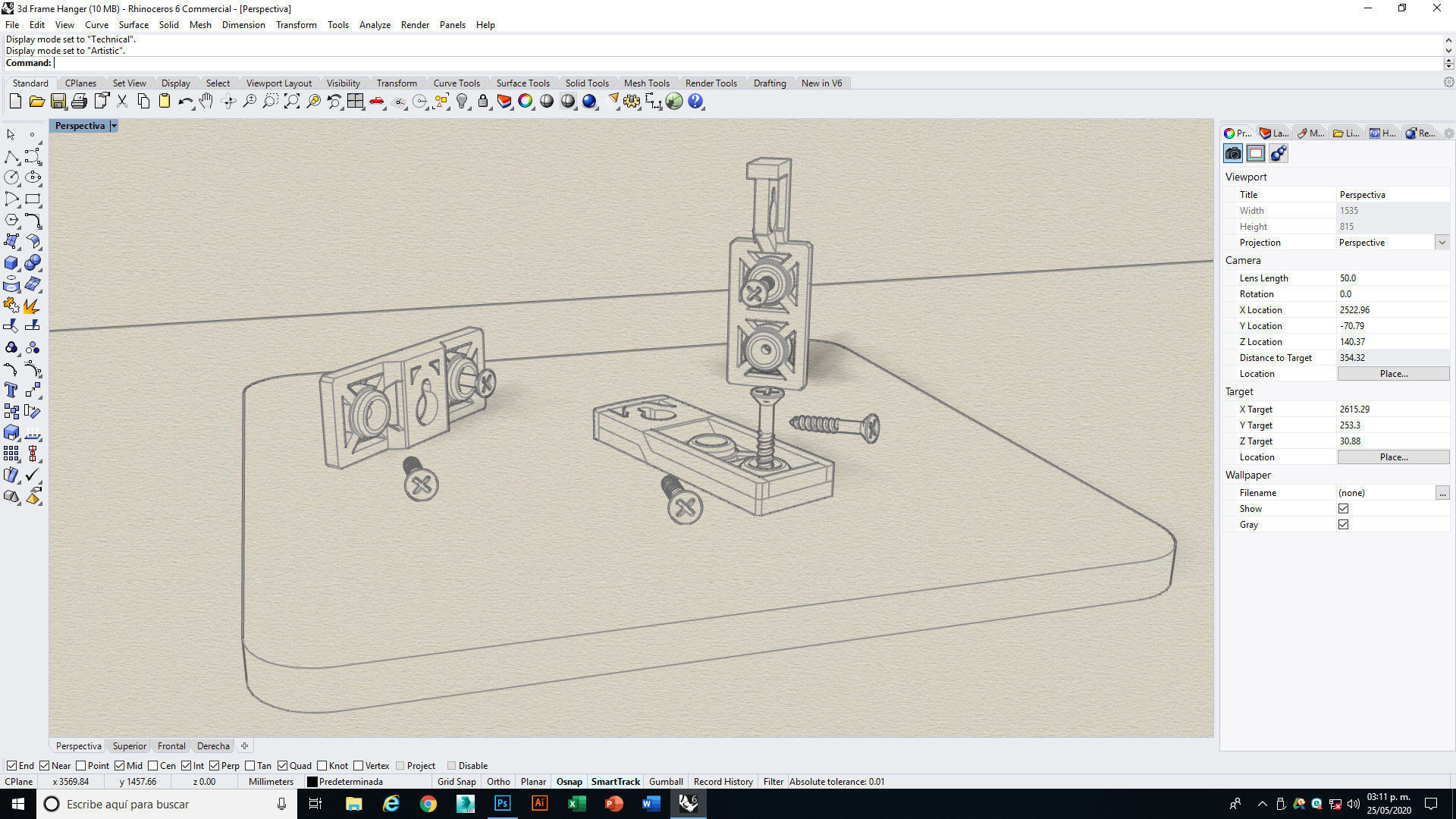 Frame and Decor Hangers 3D print model_13