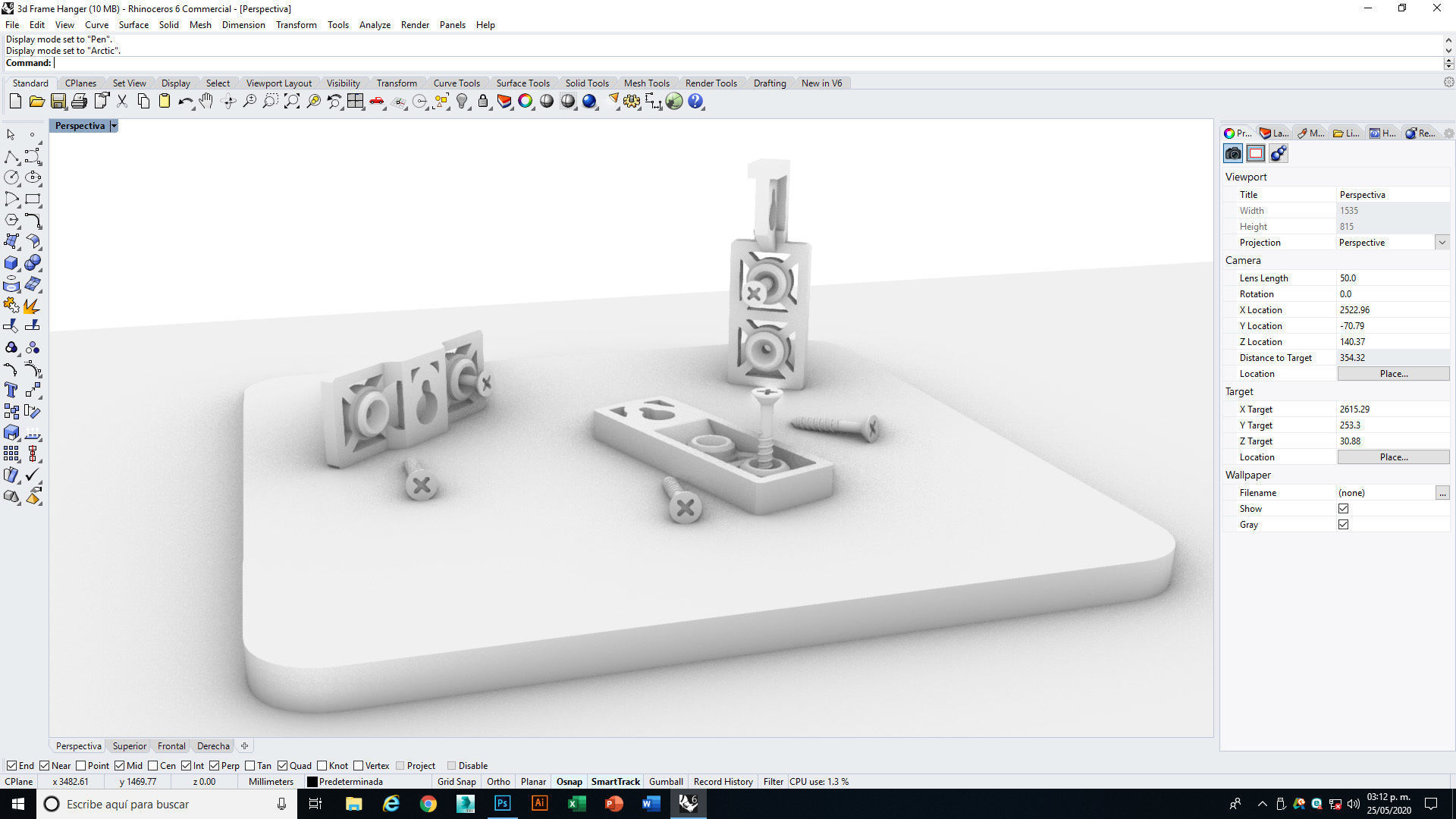 Frame and Decor Hangers 3D print model_15