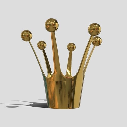 Crown gold Low-poly 3D model
